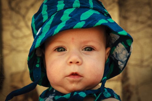 Sonja wearing her hat